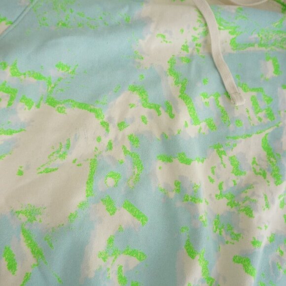 Making The Cut Neon Green Cream Paint Splatter Hooded Sweatshirt 2XL (New) - Picture 8 of 10
